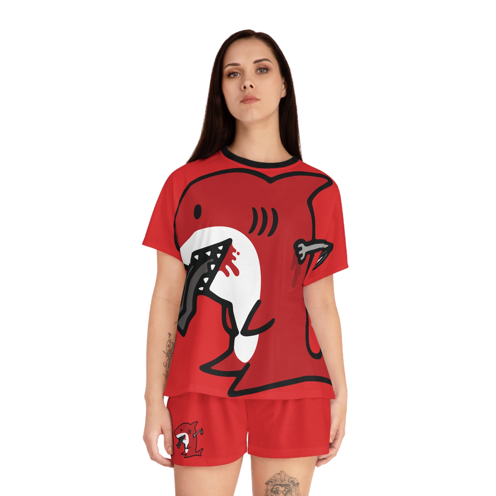 Slit Gill Big Red Pajama Set